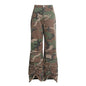 Urban Camo Cargo Pants with Cinched Hem