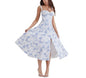 Sweetheart Corset Floral Midi Dress