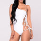 Luxe Laced Up One-Piece Swimsuit.
