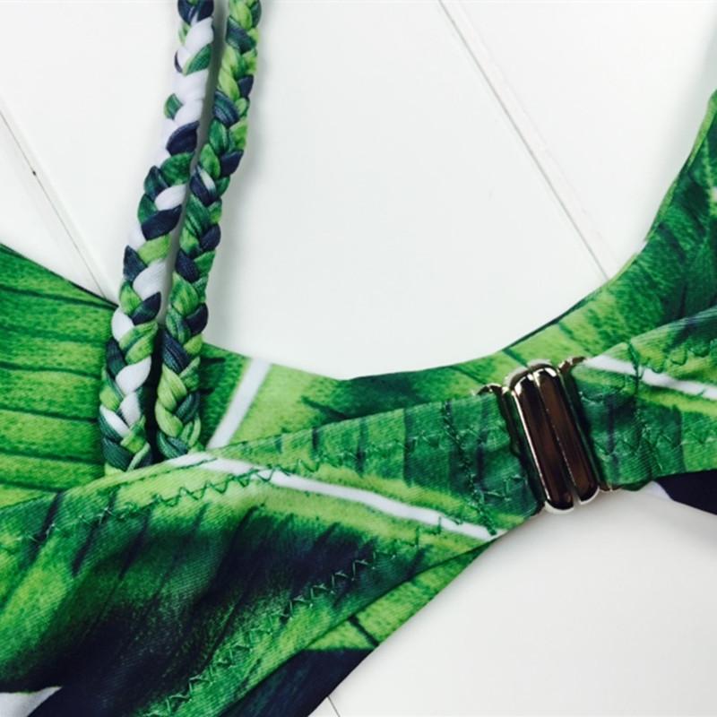 Tropical Palm Leaf Bikini Set