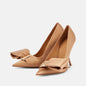 Ophelia Oversized Satin Bow Stiletto Pumps