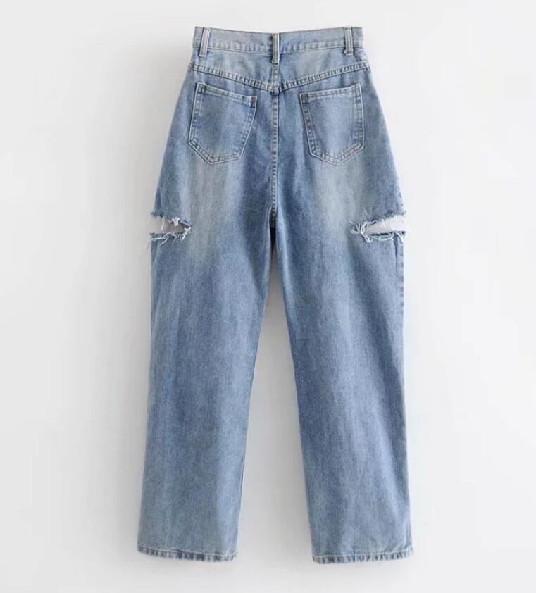 High Waisted Boyfriend Jeans