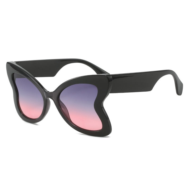 Stylish Butterfly-Shaped Polycarbonate Sunglasses in Variety of Colors and Patterns