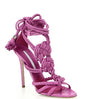 Knotted Tassel Lace-Up Stiletto Sandals