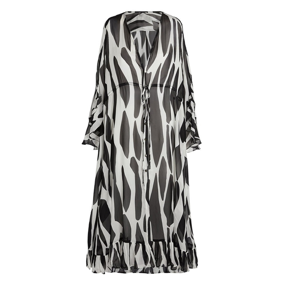 Chic Safari Vibes 3-Piece Swimsuit Set