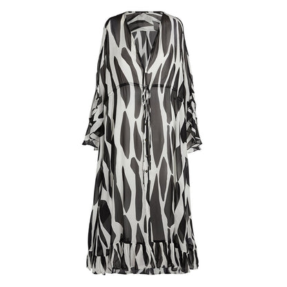 Chic Safari Vibes 3-Piece Swimsuit Set