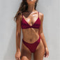 Sun-Kissed Triangle Bikini Set – Multiple Colors