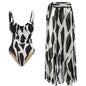 Chic Safari Vibes 3-Piece Swimsuit Set