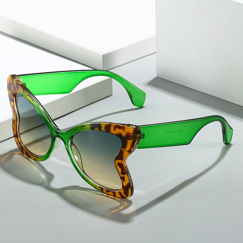 Stylish Butterfly-Shaped Polycarbonate Sunglasses in Variety of Colors and Patterns