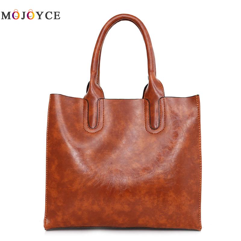 Spanish Brand 3 Pcs/Set Oil Wax PU Leather Bags