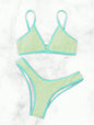 ColorPop Contrast Trim Bikini Set