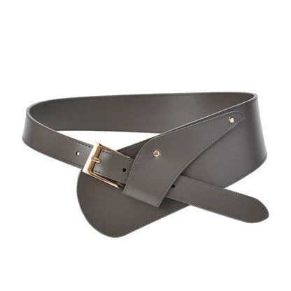 Luxury Genuine Leather Wide Fashion Belts, Variety of Colors