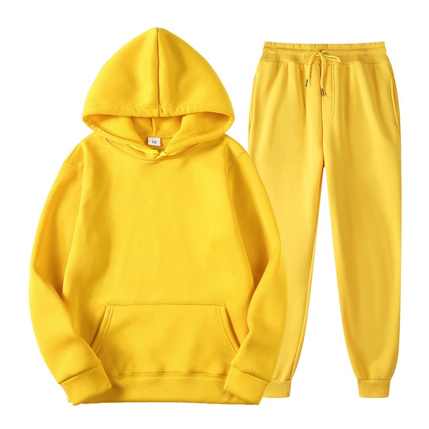 Women's Oversized 2 Piece Set Hooded Fleece Tracksuit in Multiple Colors Selection