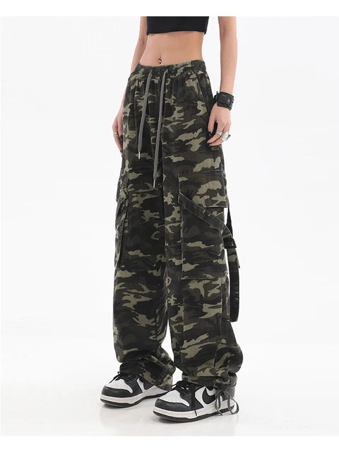 Women's  Harajuku Style Camouflage Baggy Pants