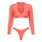 Sun Kissed Long Sleeve Brazilian Bikini Set