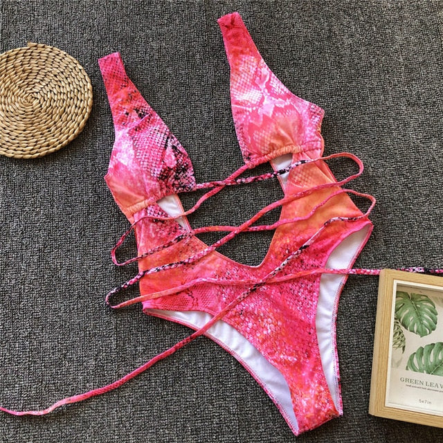 Wild Temptation Cutout One-Piece Swimsuit – Multiple Colors