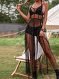 Sheer Mesh Star Maxi Dress – Celestial Goddess Festival Vibes