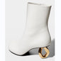 Sculpted Gold Heel Ankle Boots Luxe Modern Statement-Multiple Colors