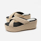 Sienna Jute-Woven Platform Espadrille Slide