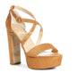 Color Pop Suede Platform Sandals – Multi-Strap Chunky Heel
