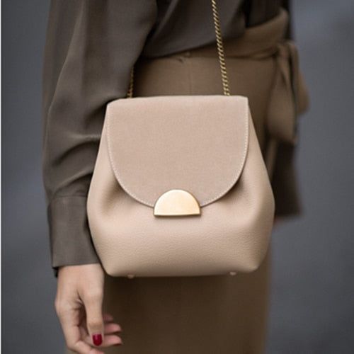 Luxury Designer Bucket Bags New 2020 Small Chain Handbags Women Leather Shoulder Bag Lady France Famous Brand Cross Body Bag