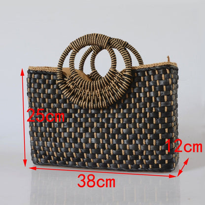 Bali Island Hand Woven Straw  Bag