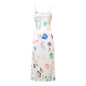 Whimsical Mushroom Print Slip Dress – Quirky Meets Elegant