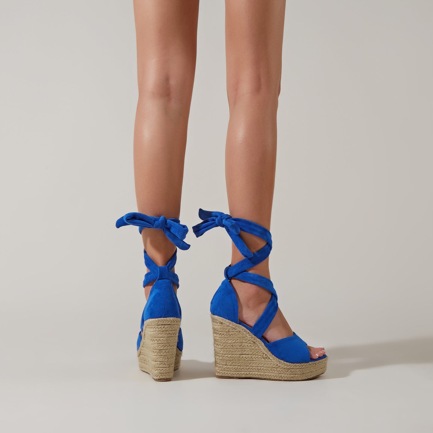 Strappy Espadrille Wedge Sandals - Multiple Colors