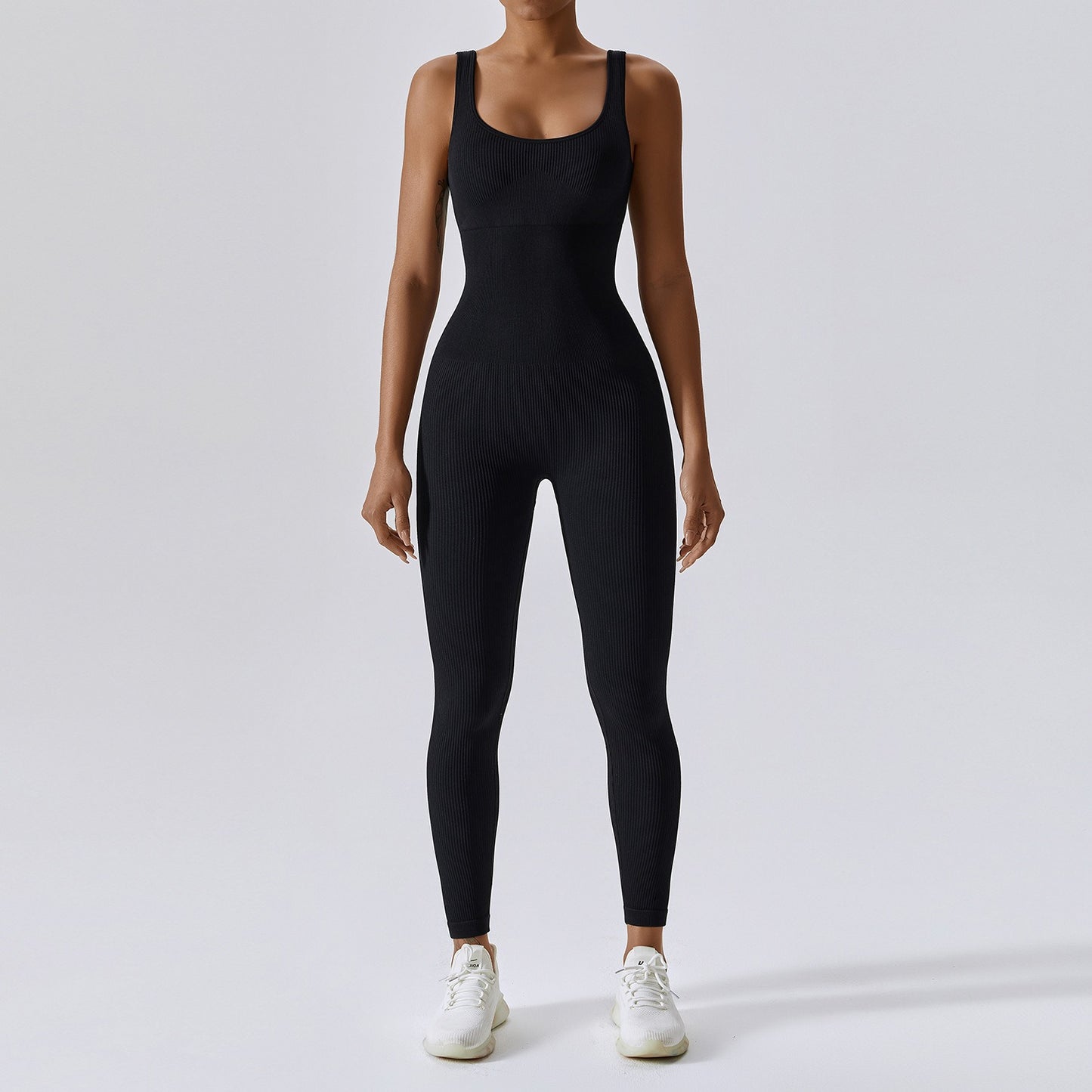 Seamless One-piece Spandex Yoga Suit in Multiple Colors