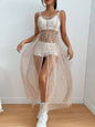 Sheer Mesh Star Maxi Dress – Celestial Goddess Festival Vibes