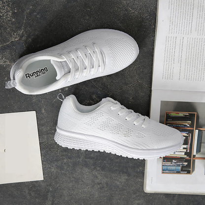 Women's Running Shoes White Woman Sneakers Air Fabric Womens Sport Shoes Women Lightweight Summer Sneakers Mesh