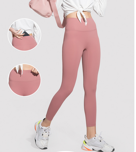 Classic High Waisted Gym Pants with Hip Pockets