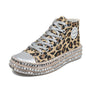 Korean Style Fashion Sneakers,  Trendy High-top Canvas Sneakers