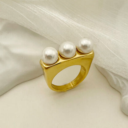 High-end French Design  Stainless Steel Ring for Women