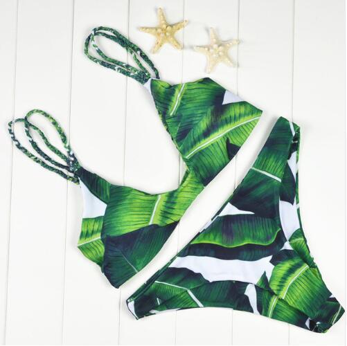 Tropical Palm Leaf Bikini Set