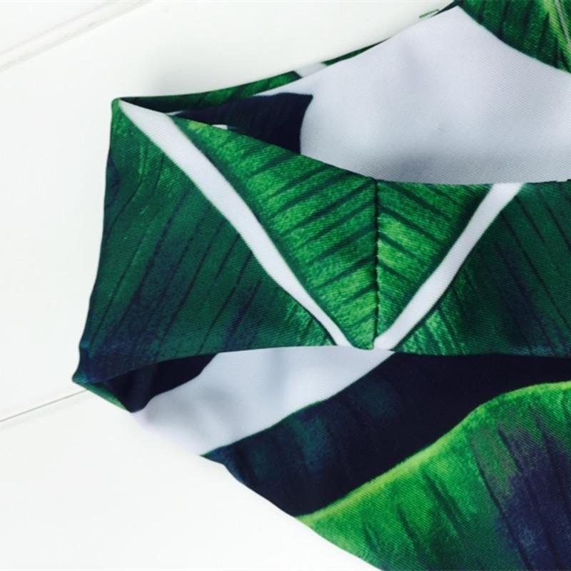 Tropical Palm Leaf Bikini Set