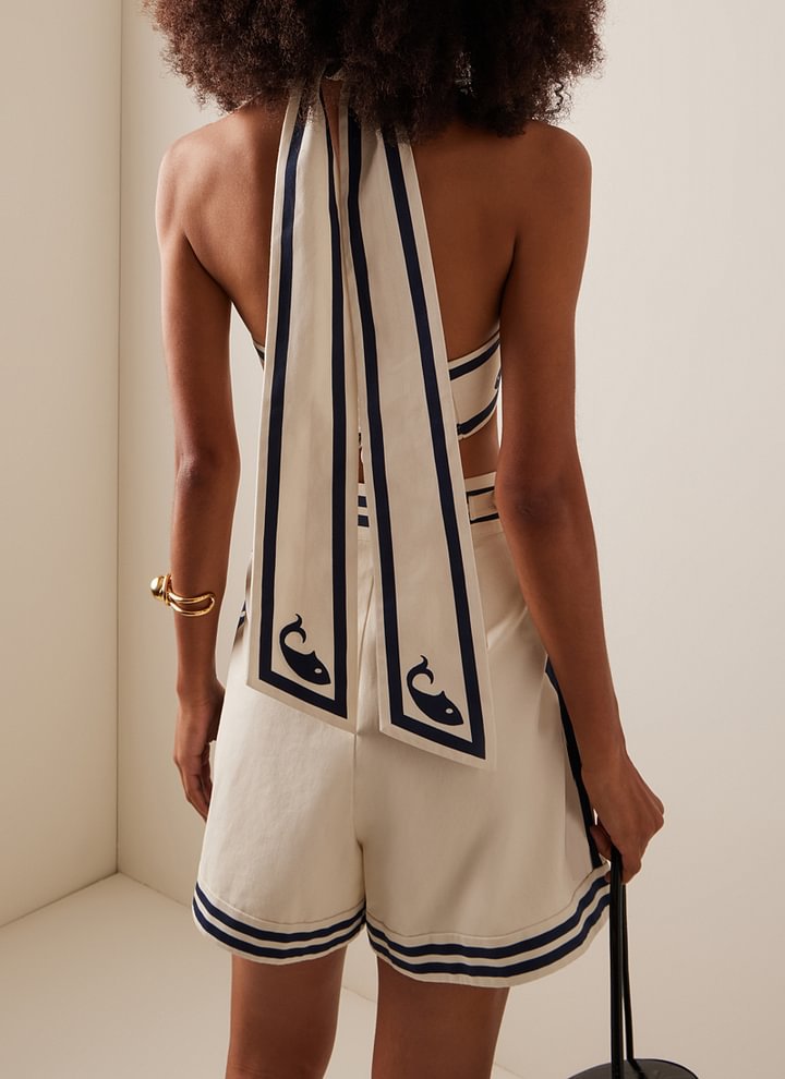 Nautical Charm 3-Piece Swim & Resort Set