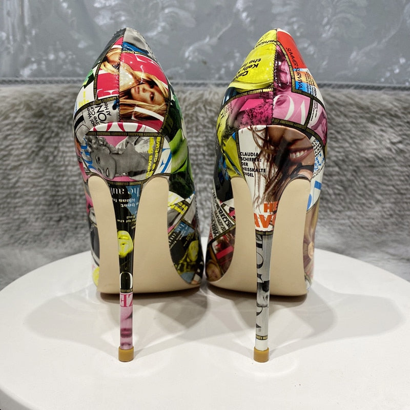 Editorial Collage Stiletto Pumps