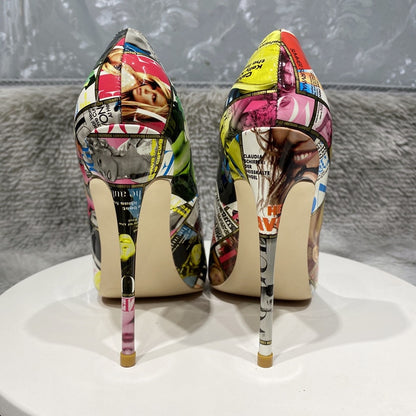 Editorial Collage Stiletto Pumps