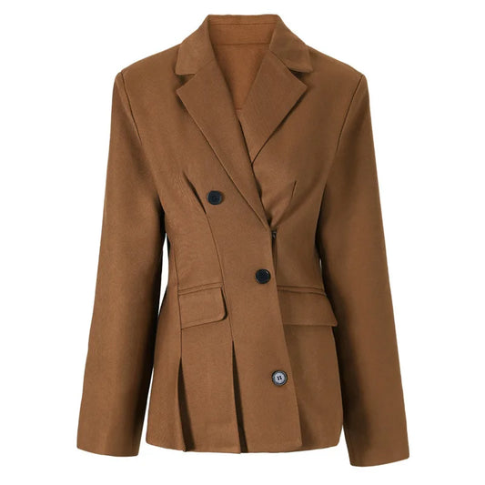 Caramel Tailored Blazer – Effortlessly Polished, Warmly Refined