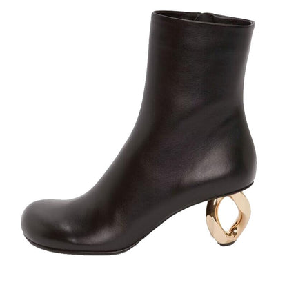Sculpted Gold Heel Ankle Boots Luxe Modern Statement-Multiple Colors