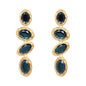 Long Diamond Replica Earrings in Multiple  Stone Colors