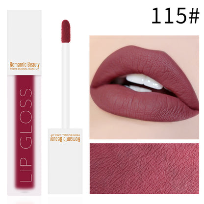 Velvet Matte Lip Glaze Non-Stick Lip Gloss by Romantic Beauty