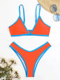 ColorPop Contrast Trim Bikini Set