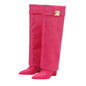 Venomous Chic Red Python Knee-High Leather Boots-Multiple Colors