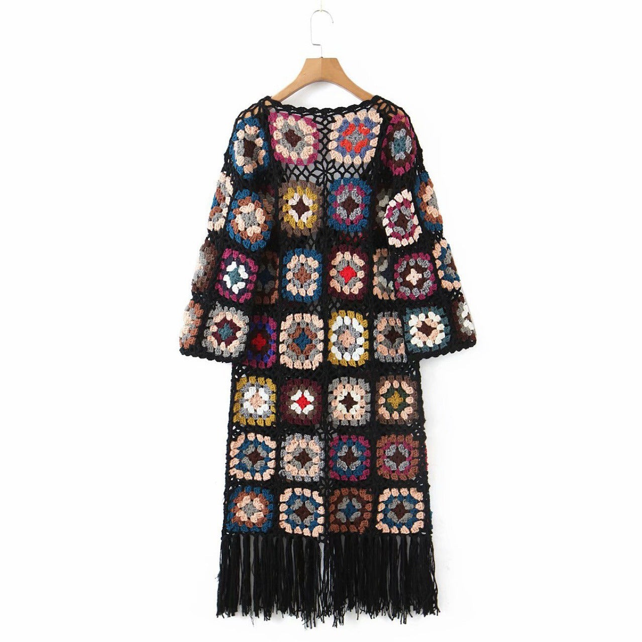 Women's Ethnic Style long Sleeve Knit Cardigan