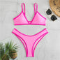 ColorPop Contrast Trim Bikini Set