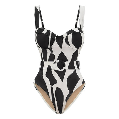 Chic Safari Vibes 3-Piece Swimsuit Set