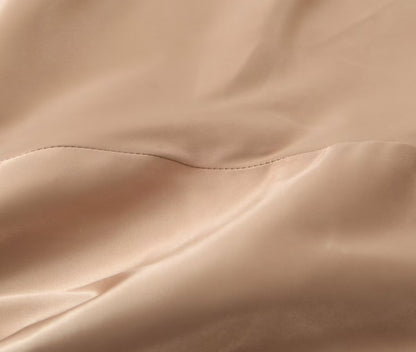Luxurious Long Backless Satin Dress