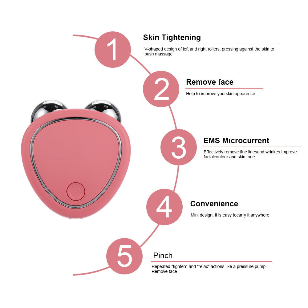 Micro Current 3D Facial Massager for Face Lifting, Firming,  Brightening,and Massaging.